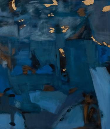 blue lagoon, blue abstract artwork thumb