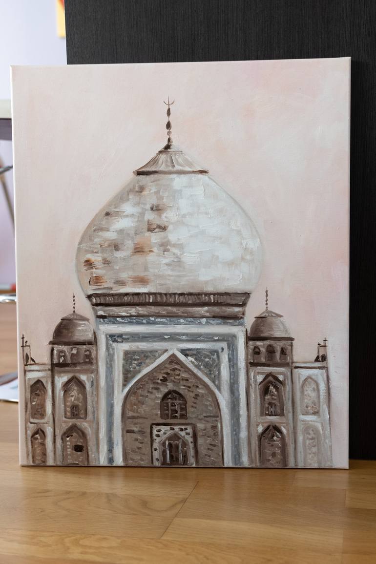 Original Architecture Painting by Alina Odwyer