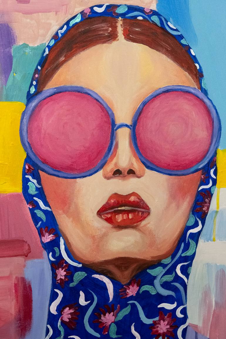 Original Abstract People Painting by Alina Odwyer