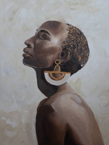 Female African woman contemporary portrait thumb