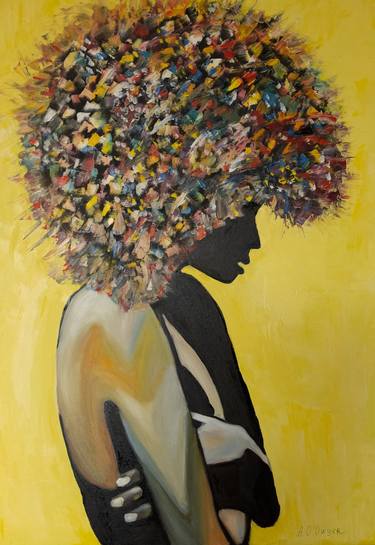 Female abstract colourful  pop art portrait thumb