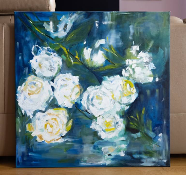 Original Figurative Floral Painting by Alina Odwyer