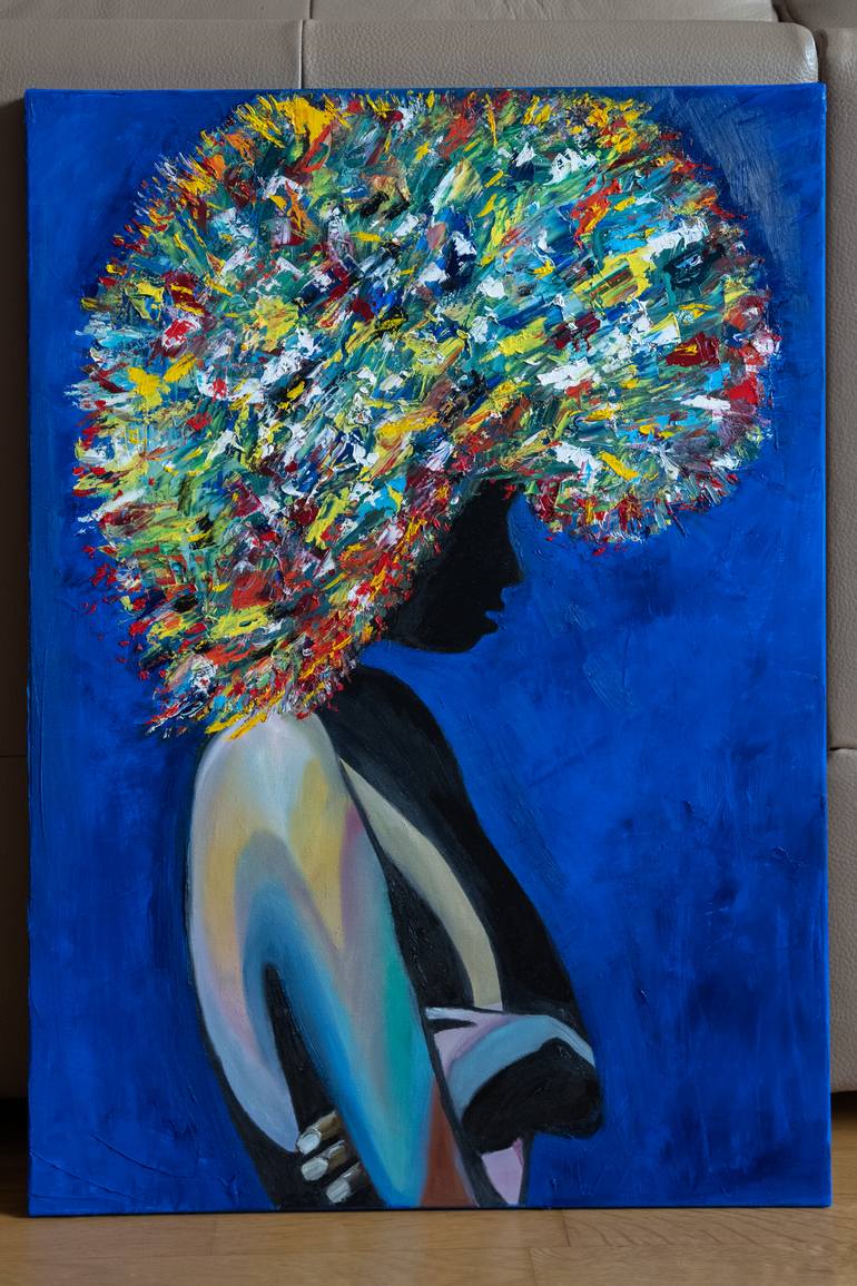 Original Pop Art Women Painting by Alina Odwyer