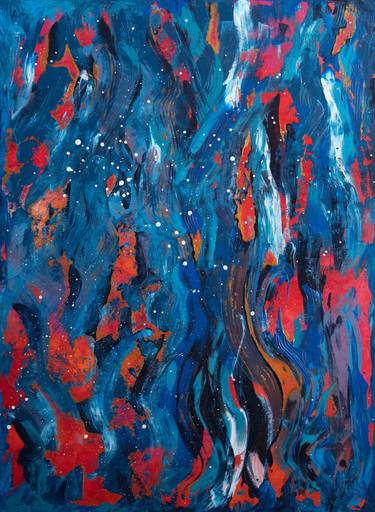 Original Abstract Expressionism Abstract Paintings by Alina Odwyer