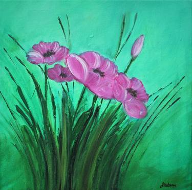 Original Floral Painting by Archana Gautam