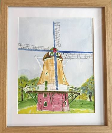 "De Vlijt", Windmill in Diever (Holland) thumb