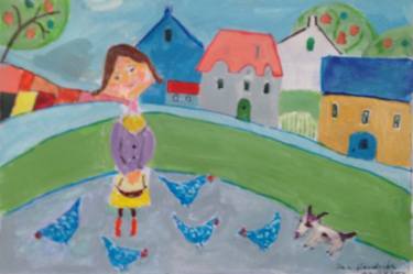 Original Impressionism Kids Paintings by Jan Hendriks