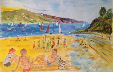 Original Impressionism Beach Paintings by Jan Hendriks