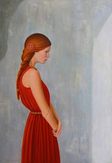 Original Figurative Women Paintings by Daniel Fermor-Smith