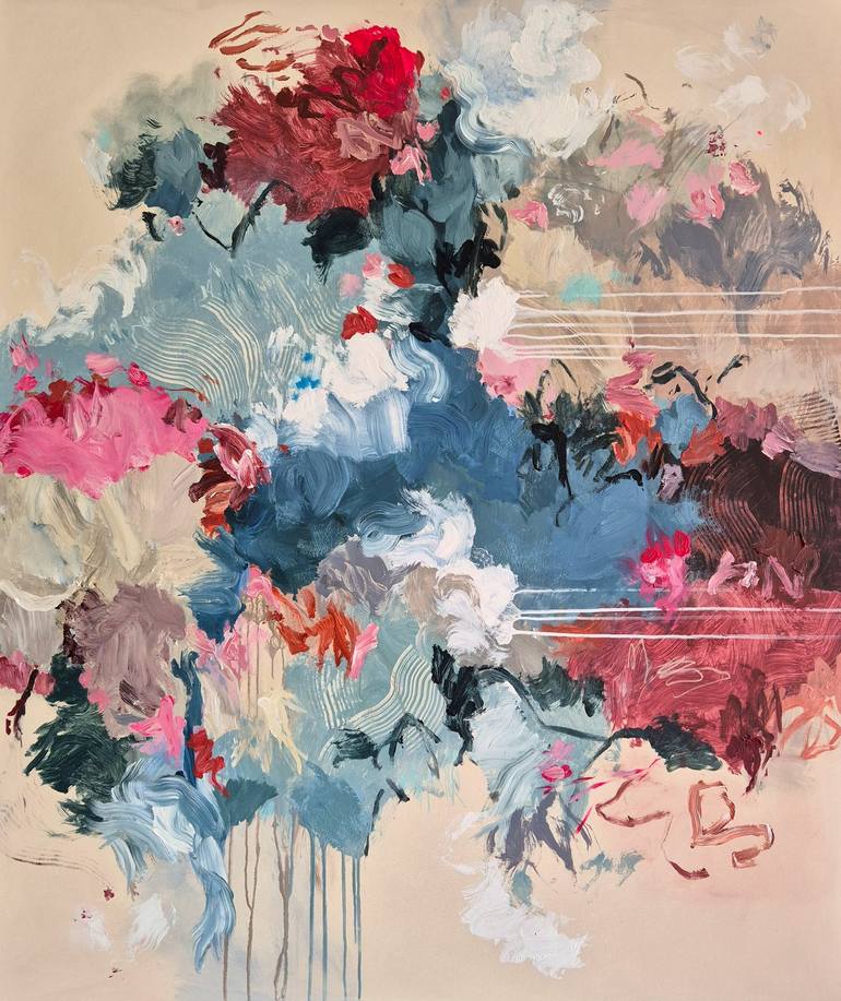Original Abstract Expressionism Abstract Paintings by Irina Vladau