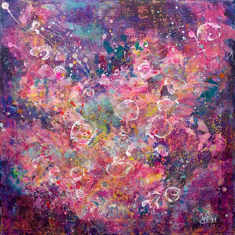 Purple Fantasy Painting by Irina Vladau | Saatchi Art