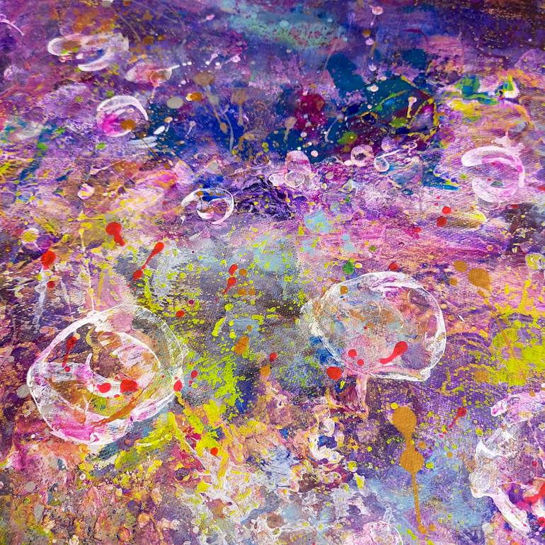 Purple Fantasy Painting by Irina Vladau | Saatchi Art