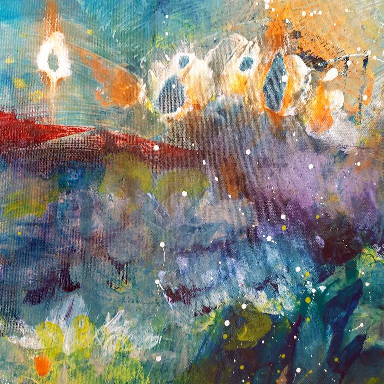 Original Abstract Landscape Painting by Irina Vladau