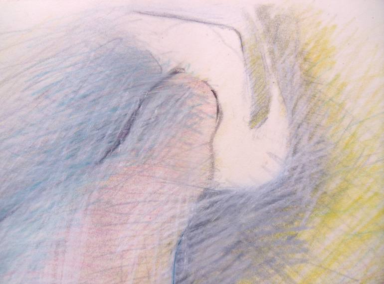 Original Expressionism Nude Drawing by Paul Woods