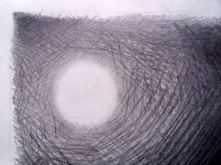 Original Abstract Nude Drawing by Paul Woods