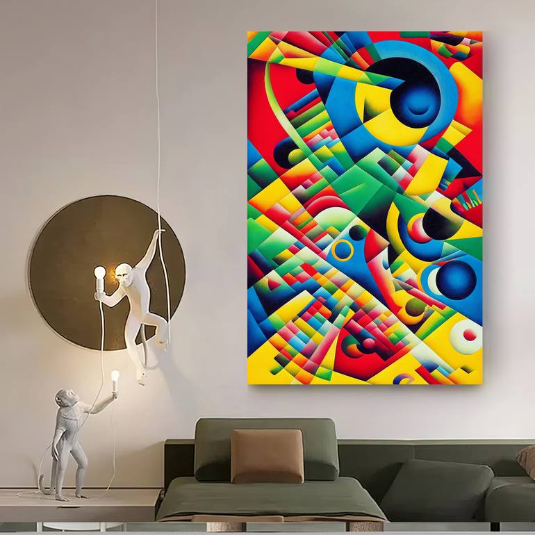 Original Contemporary Abstract Digital by Cesar Peralta