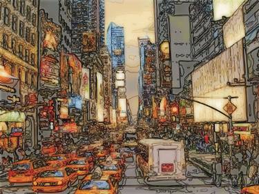 Print of Cities Digital by Cesar Peralta