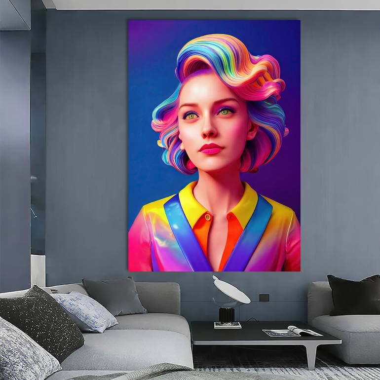 Original Contemporary People Digital by Cesar Peralta