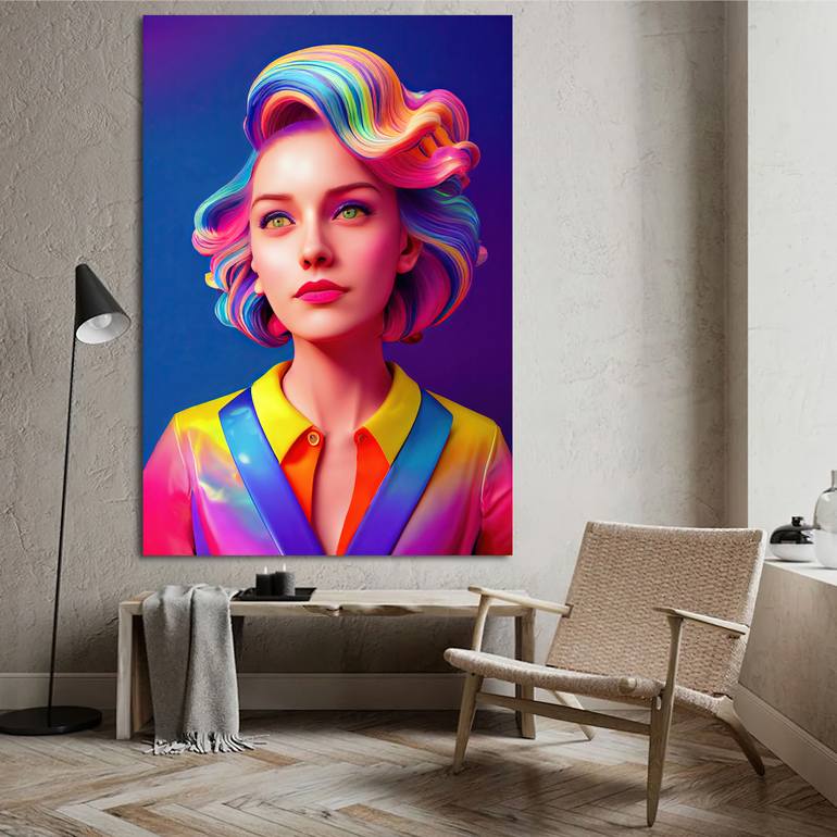 Original Contemporary People Digital by Cesar Peralta