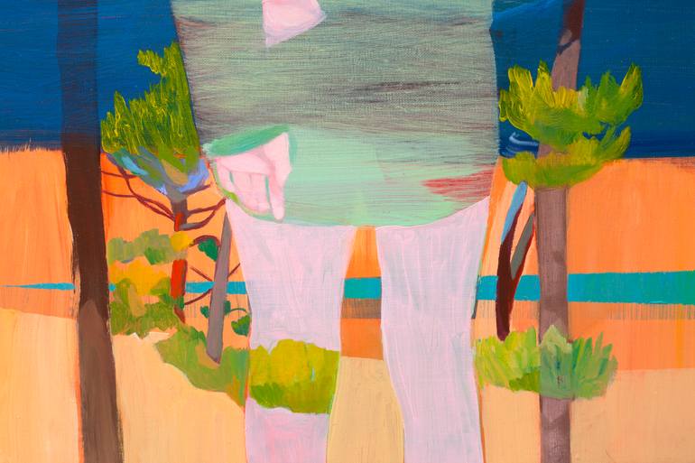 Original Figurative Landscape Painting by Delphine Rocher