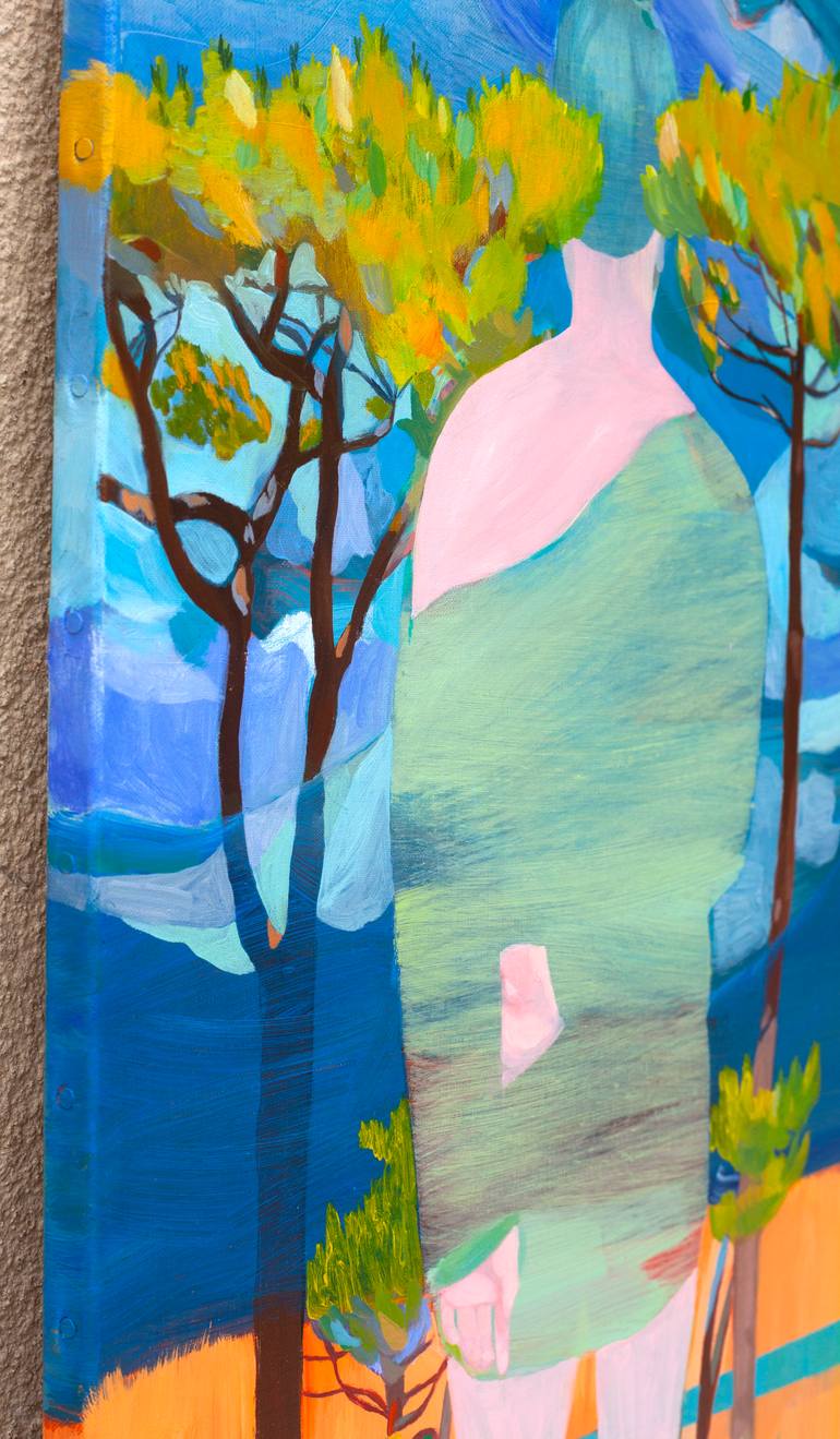 Original Figurative Landscape Painting by Delphine Rocher