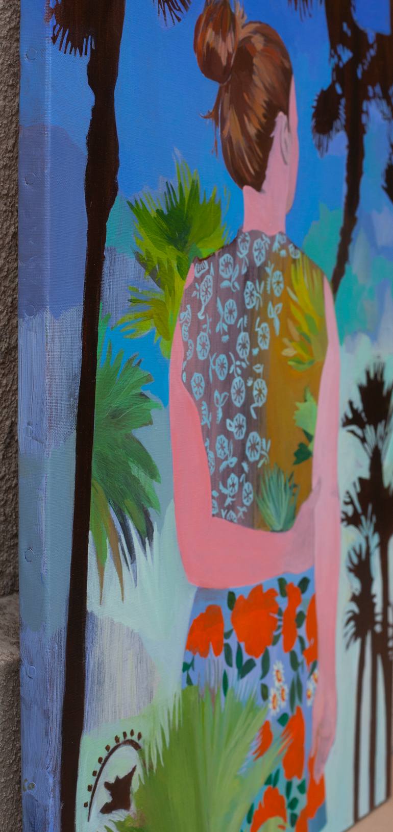 Original Figurative People Painting by Delphine Rocher