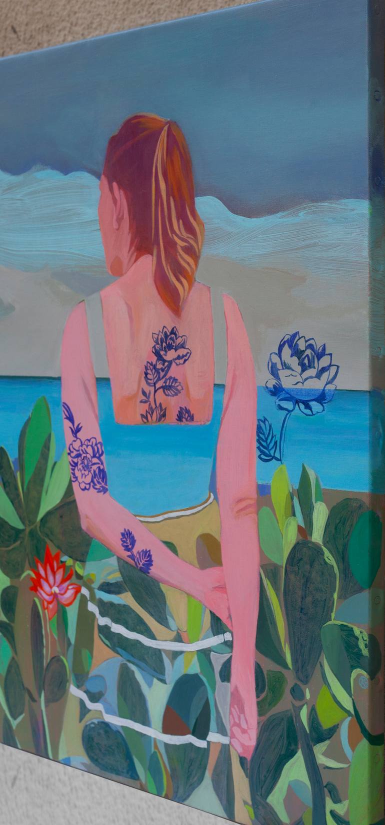 Original Figurative Landscape Painting by Delphine Rocher