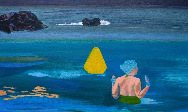 Original Seascape Painting by Delphine Rocher