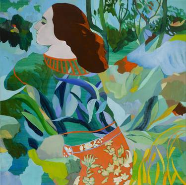 Original Figurative Nature Paintings by Delphine Rocher