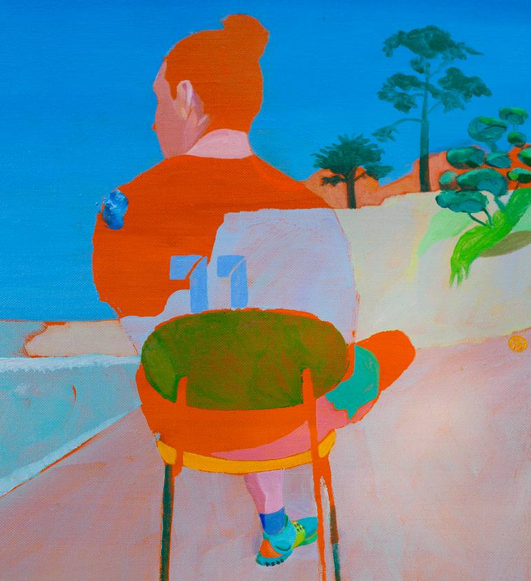 Original Figurative Landscape Painting by Delphine Rocher