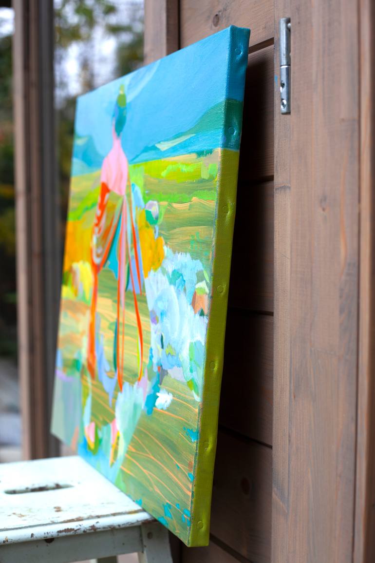 Original Figurative People Painting by Delphine Rocher