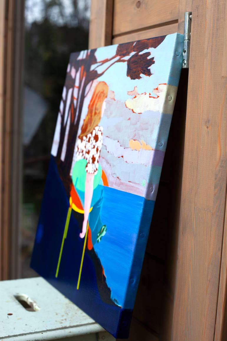 Original Figurative Landscape Painting by Delphine Rocher