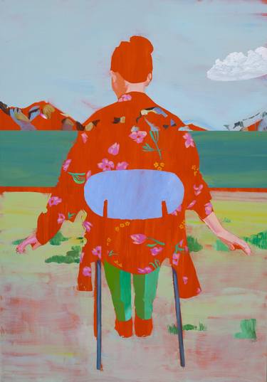 Original Figurative Landscape Painting by Delphine Rocher