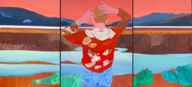 Original Figurative Landscape Painting by Delphine Rocher