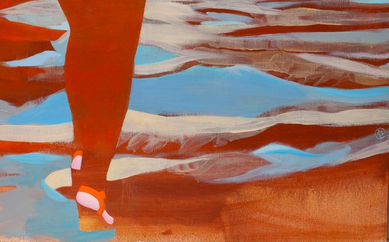 Original Figurative Landscape Painting by Delphine Rocher