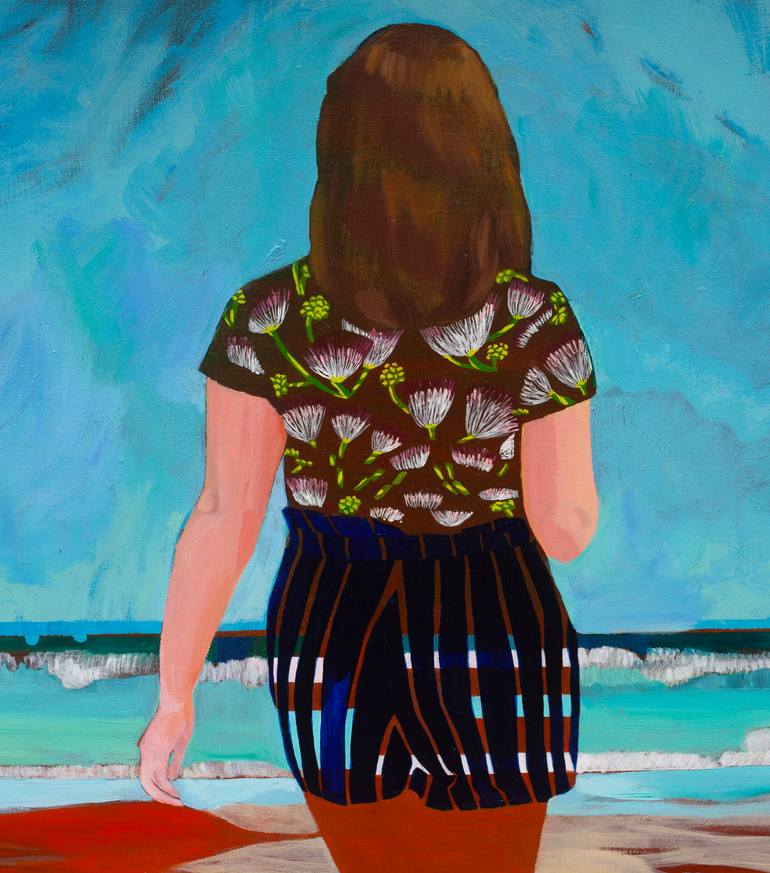 Original Figurative Landscape Painting by Delphine Rocher