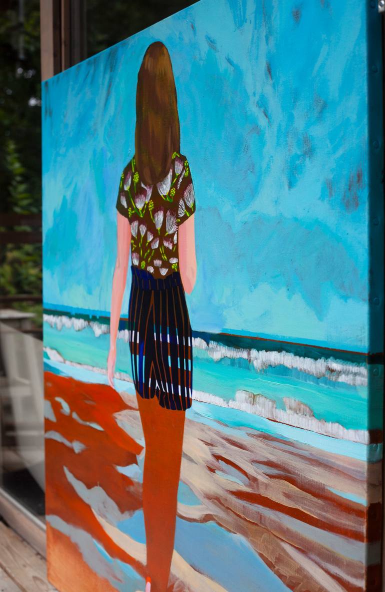 Original Figurative Landscape Painting by Delphine Rocher