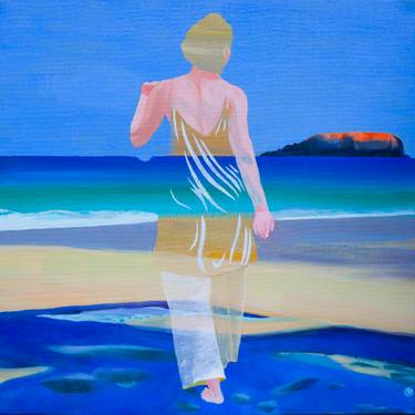 Original Surrealism Landscape Paintings by Delphine Rocher