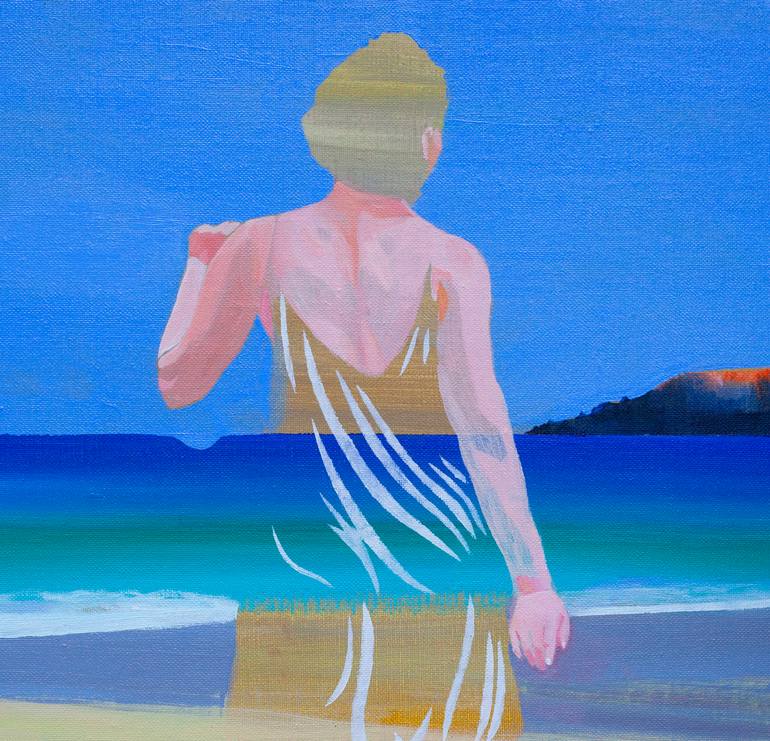 Original Surrealism Landscape Painting by Delphine Rocher