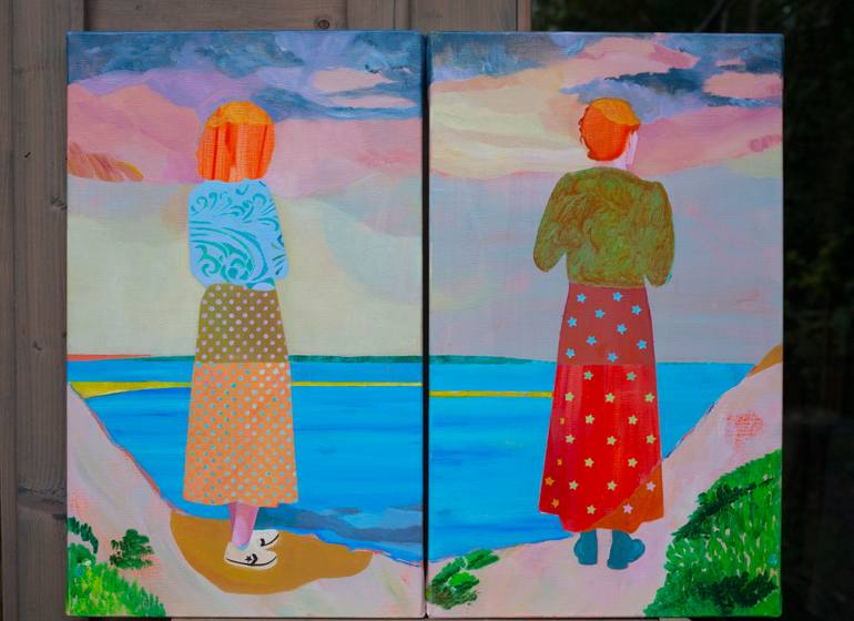 Original Figurative Landscape Painting by Delphine Rocher