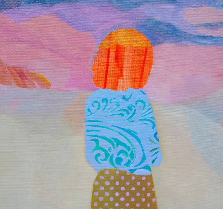 Original Figurative Landscape Painting by Delphine Rocher