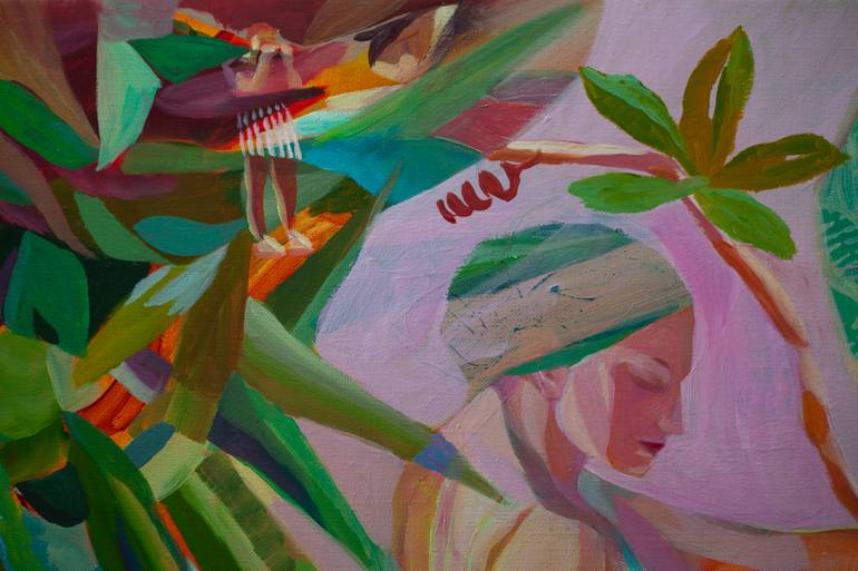 Original Figurative People Painting by Delphine Rocher