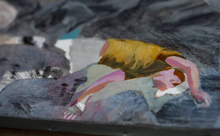 Original Expressionism Landscape Painting by Delphine Rocher