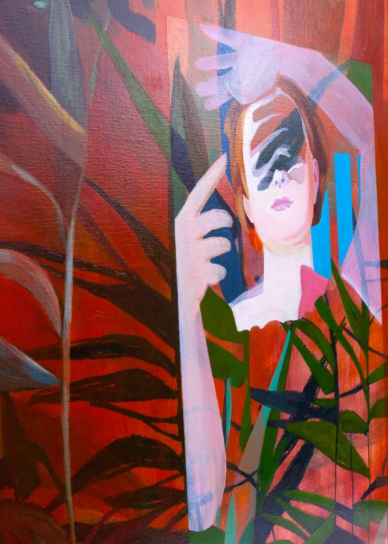 Original Expressionism Landscape Painting by Delphine Rocher