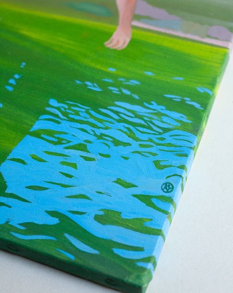 Original Figurative Landscape Painting by Delphine Rocher