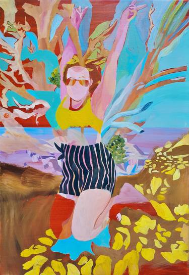 Saatchi Art Artist Delphine Rocher; Painting, “Jump, Grand Canyon” #art