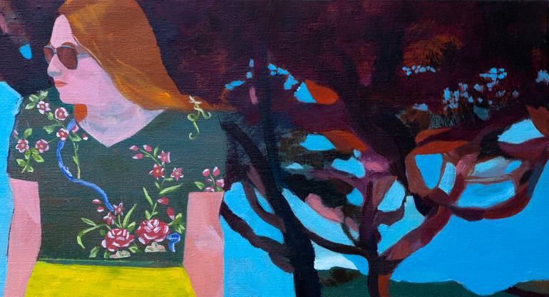 Original Figurative Landscape Painting by Delphine Rocher