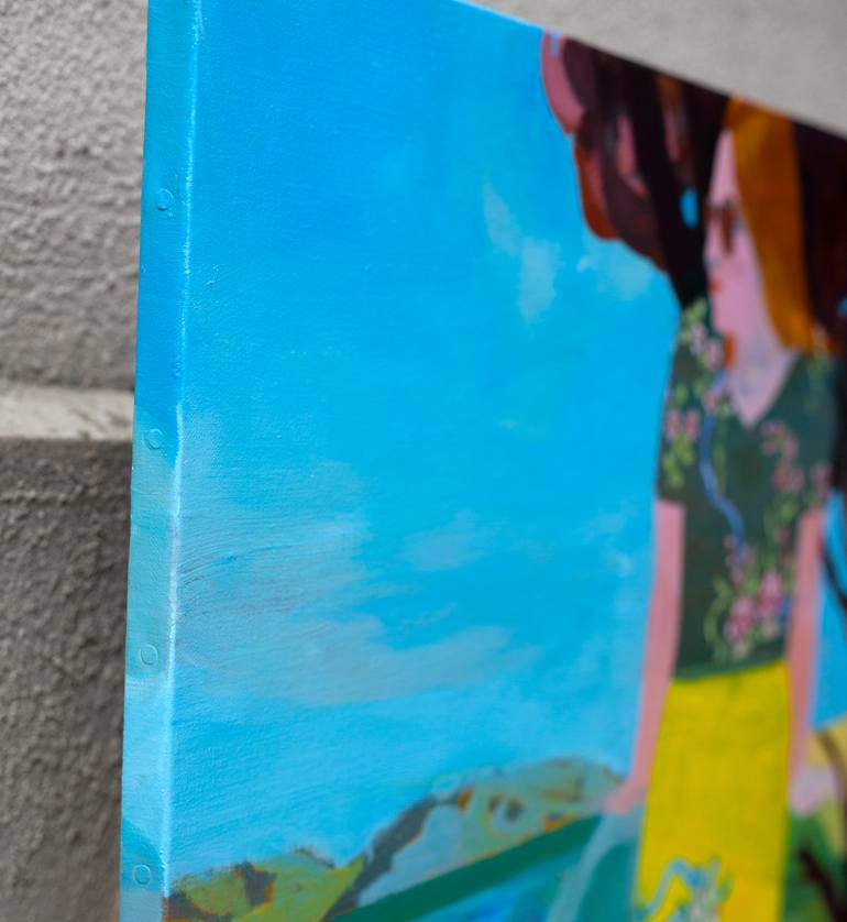 Original Figurative Landscape Painting by Delphine Rocher