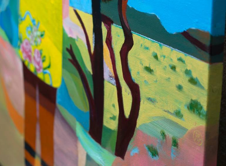 Original Figurative Landscape Painting by Delphine Rocher