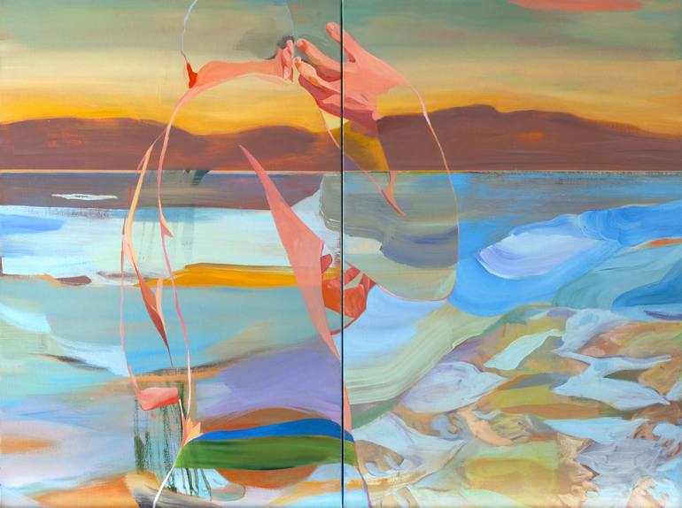 Original Figurative Landscape Paintings by Delphine Rocher